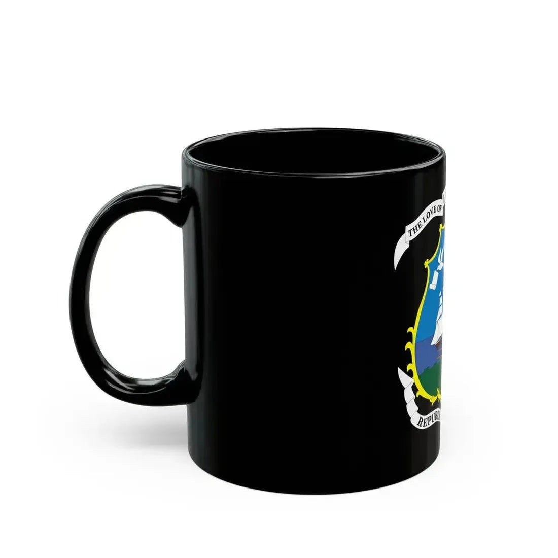 Coat of arms of Liberia - Black Coffee Mug - Go Mug Yourself