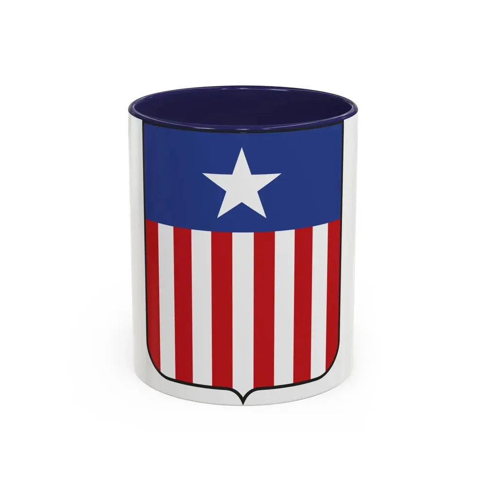 Coat of arms of Liberia in 1889 - Accent Coffee Mug 11oz Navy - Go Mug Yourself