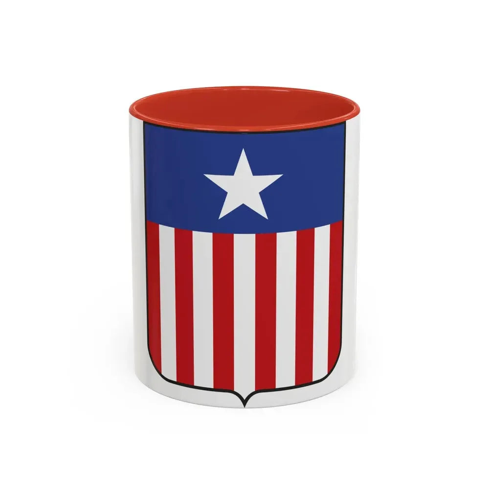 Coat of arms of Liberia in 1889 - Accent Coffee Mug 11oz Red - Go Mug Yourself