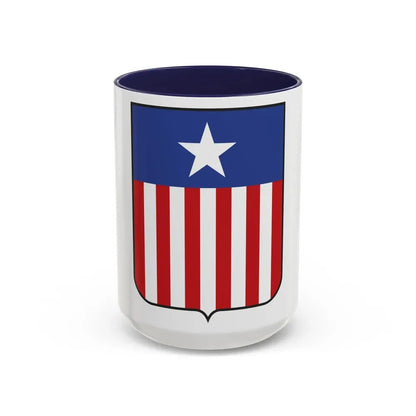 Coat of arms of Liberia in 1889 - Accent Coffee Mug 15oz Navy - Go Mug Yourself