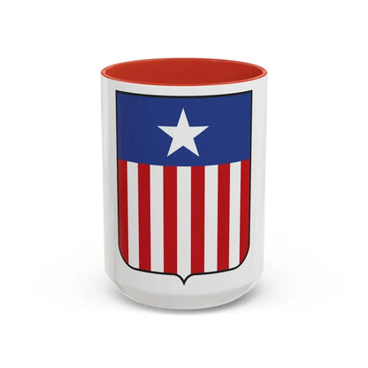 Coat of arms of Liberia in 1889 - Accent Coffee Mug 15oz Red - Go Mug Yourself