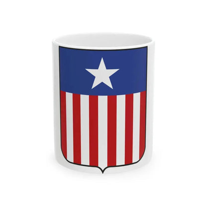 Coat of arms of Liberia in 1889 - White Coffee Mug 11oz - Go Mug Yourself