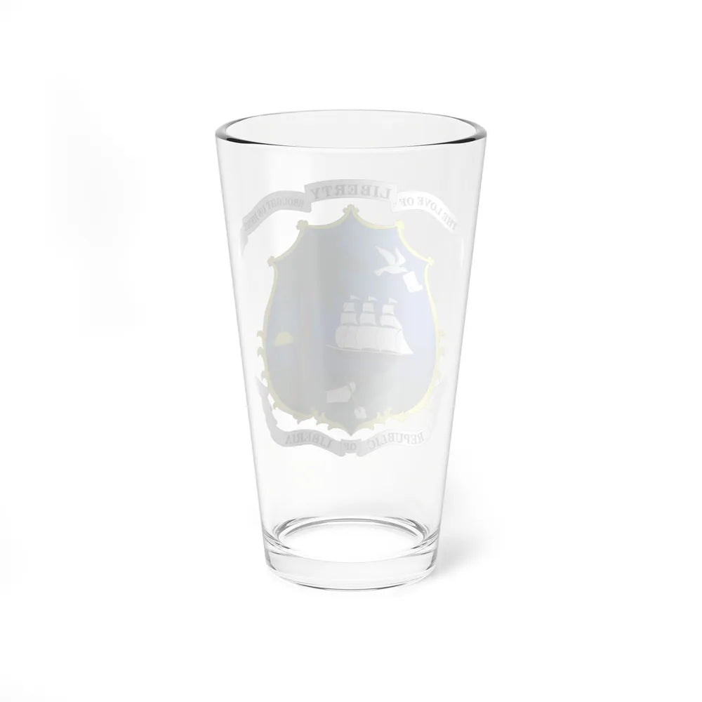 Coat of arms of Liberia - Pint Glass 16oz-Go Mug Yourself