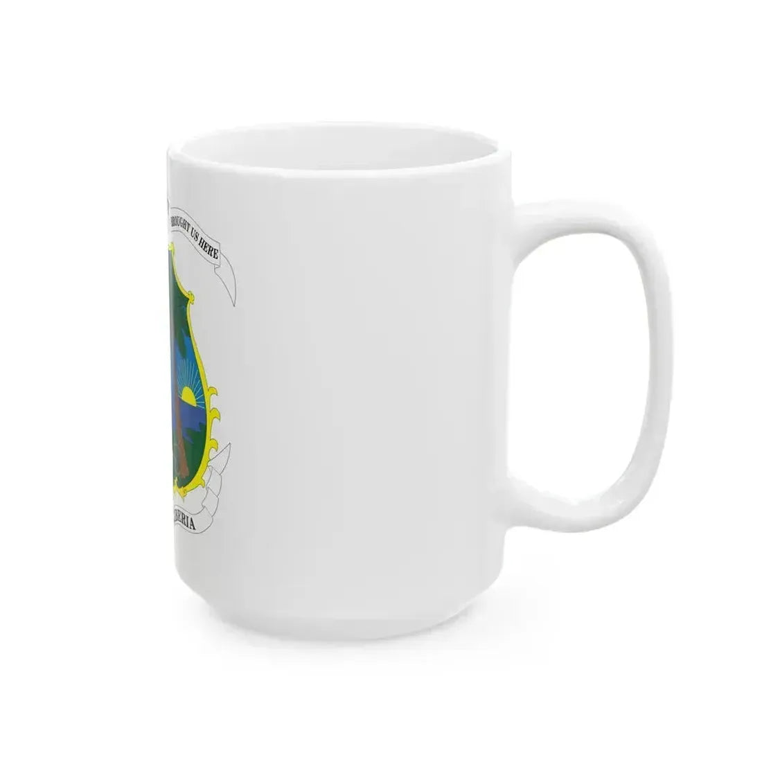 Coat of arms of Liberia - White Coffee Mug - Go Mug Yourself