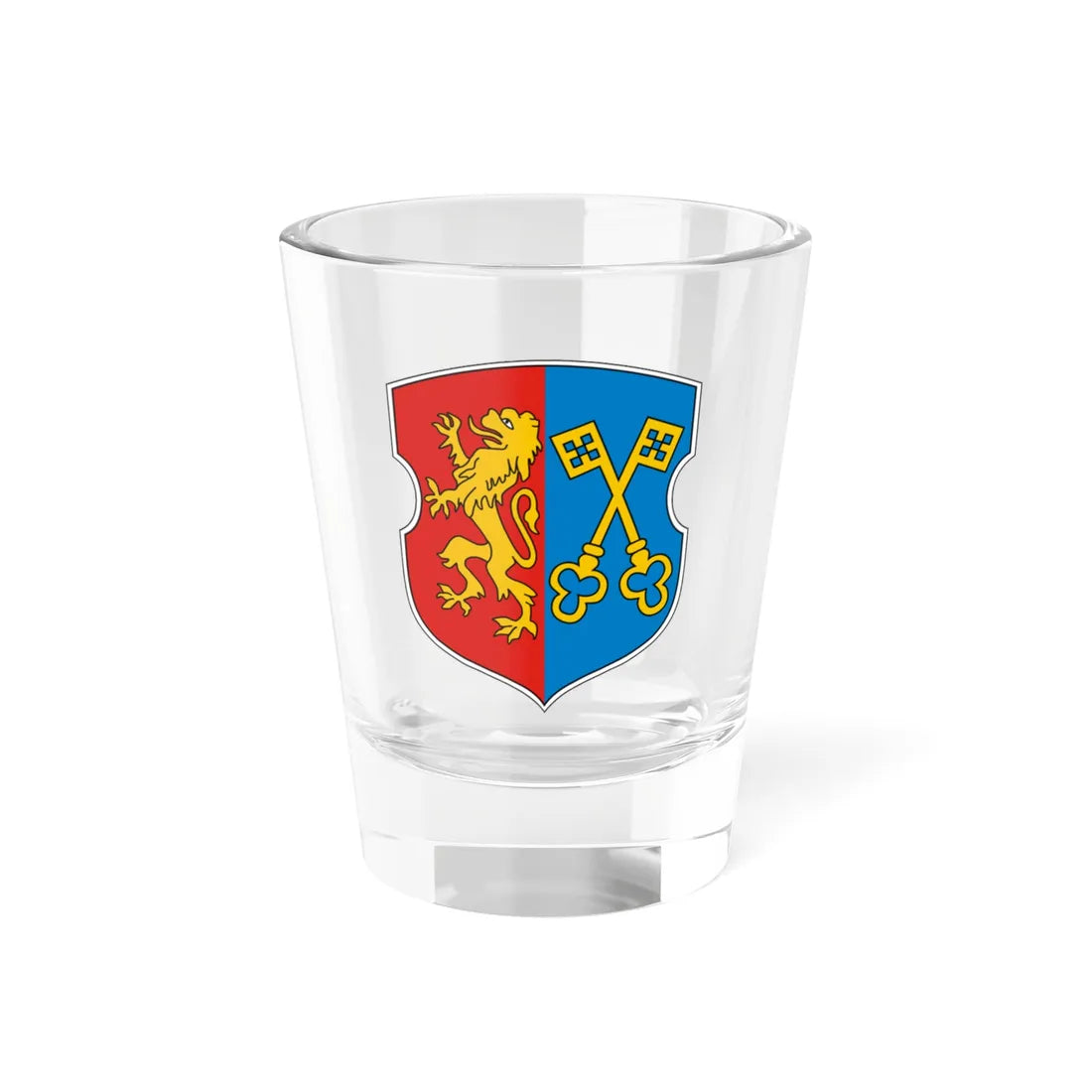 Coat of Arms of Lidy Belarus (Belarus) (Coat of Arms) Shot Glass 1.5oz 1.5oz - Go Mug Yourself