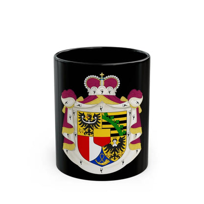 Coat of arms of Liechtenstein - Black Coffee Mug-11oz-Go Mug Yourself