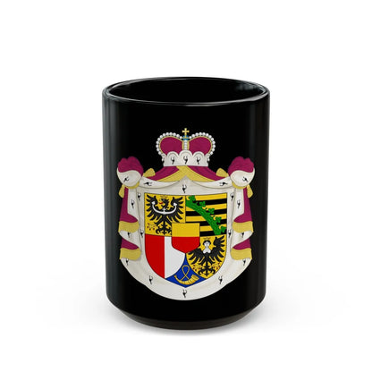 Coat of arms of Liechtenstein - Black Coffee Mug-15oz-Go Mug Yourself