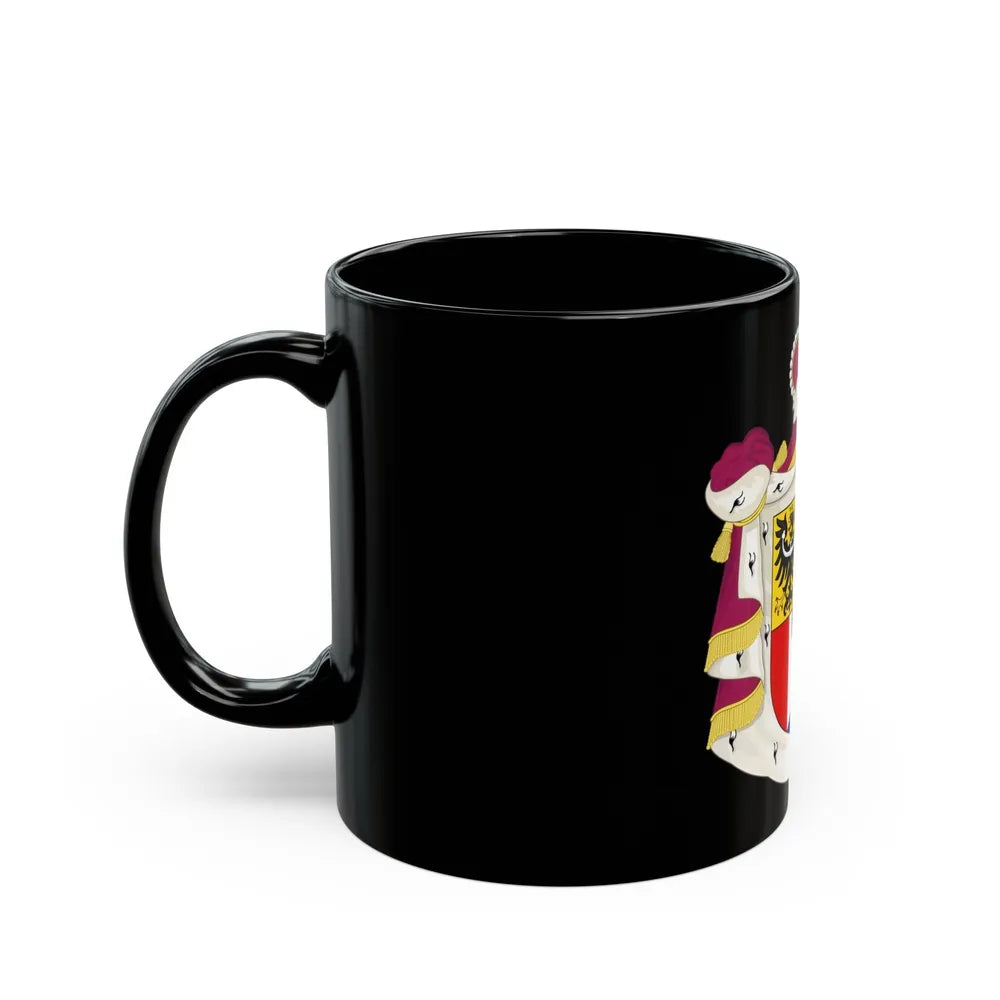 Coat of arms of Liechtenstein - Black Coffee Mug-Go Mug Yourself