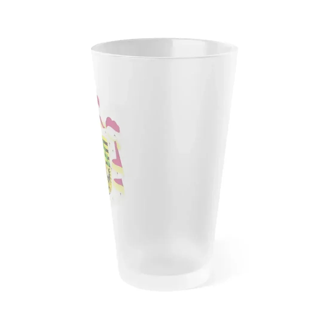 Coat of arms of Liechtenstein - Frosted Pint Glass 16oz - Go Mug Yourself