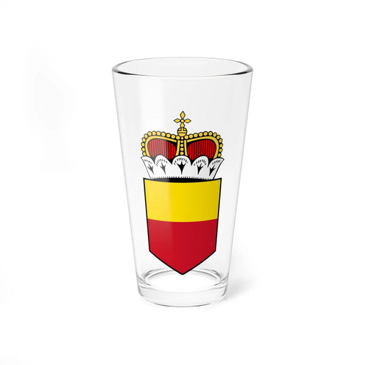 Coat of arms of Liechtenstein Lesser (Liechtenstein) (Coat of Arms) Pint Glass 16oz 16oz - Go Mug Yourself
