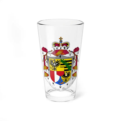 Coat of arms of Liechtenstein (Liechtenstein) (Coat of Arms) Pint Glass 16oz 16oz - Go Mug Yourself