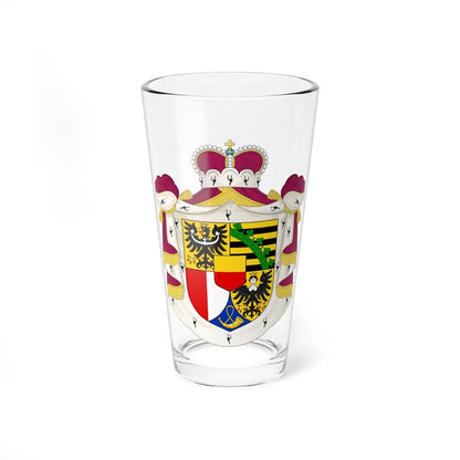 Coat of arms of Liechtenstein - Pint Glass 16oz-16oz-Go Mug Yourself