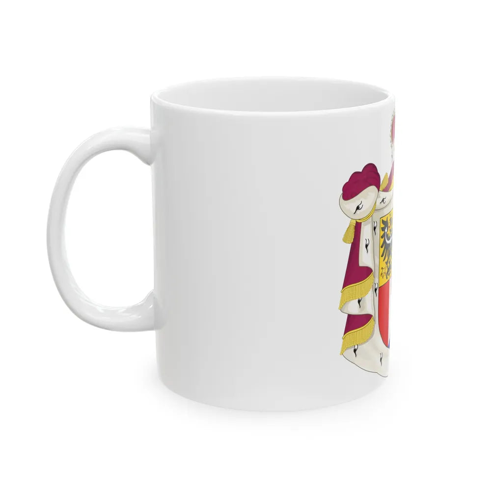 Coat of arms of Liechtenstein - White Coffee Mug-Go Mug Yourself