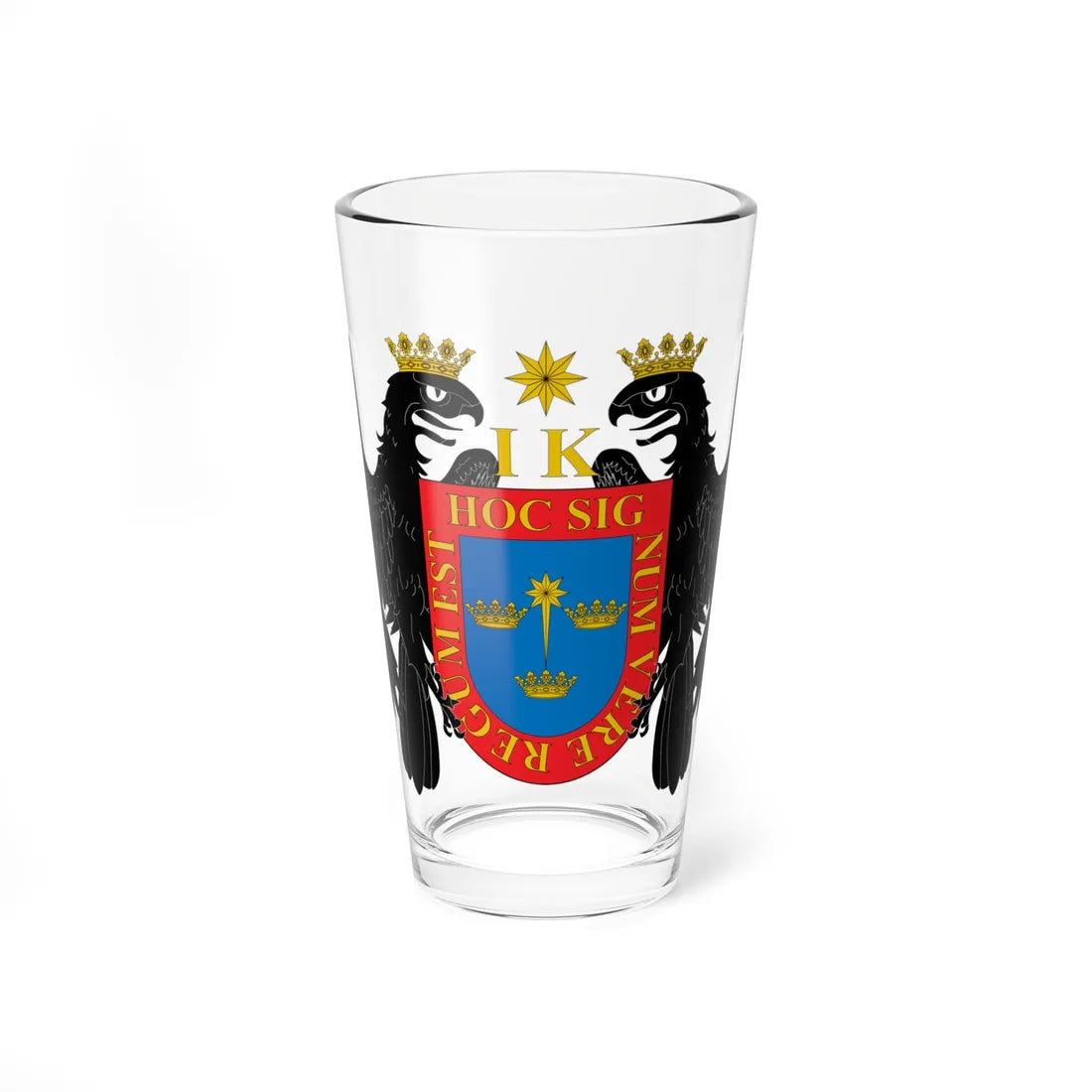 Coat of arms of Lima 1537 (Peru) (Coat of Arms) Pint Glass 16oz 16oz - Go Mug Yourself