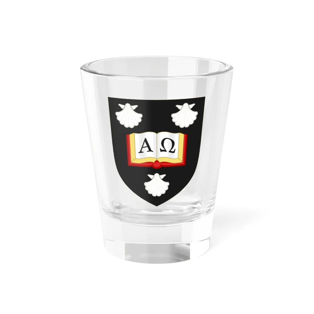 Coat of Arms of Linacre College Oxford (England) (Coat of Arms) Shot Glass 1.5oz 1.5oz - Go Mug Yourself
