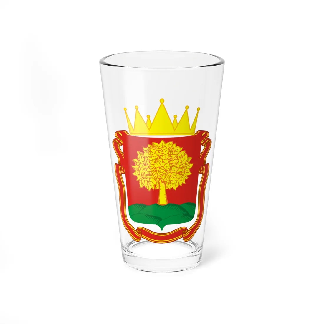 Coat of Arms of Lipetsk oblast (Russia) (Coat of Arms) Pint Glass 16oz 16oz - Go Mug Yourself
