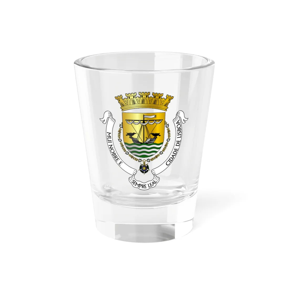Coat of Arms of Lisbon (Coat of Arms) Shot Glass 1.5oz 1.5oz - Go Mug Yourself