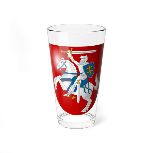 Coat of arms of Lithuania 3d (Belarus) (Coat of Arms) Pint Glass 16oz 16oz - Go Mug Yourself