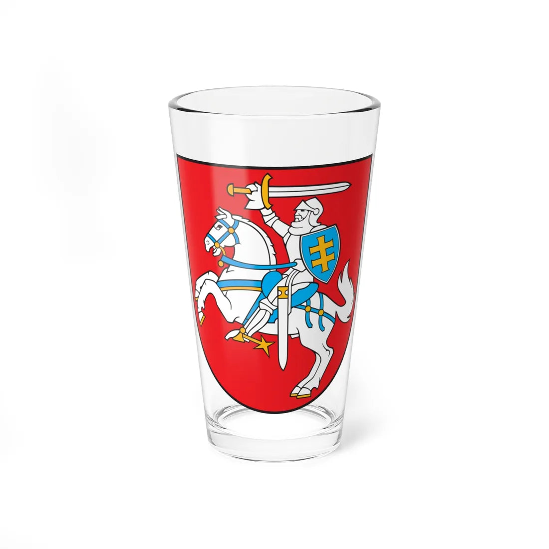 Coat of arms of Lithuania (Belarus) (Coat of Arms) Pint Glass 16oz 16oz - Go Mug Yourself
