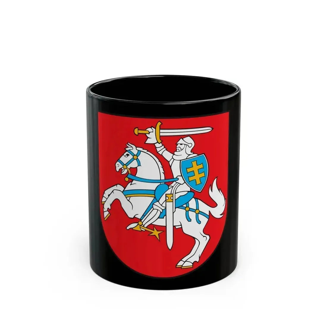Coat of arms of Lithuania - Black Coffee Mug 11oz - Go Mug Yourself