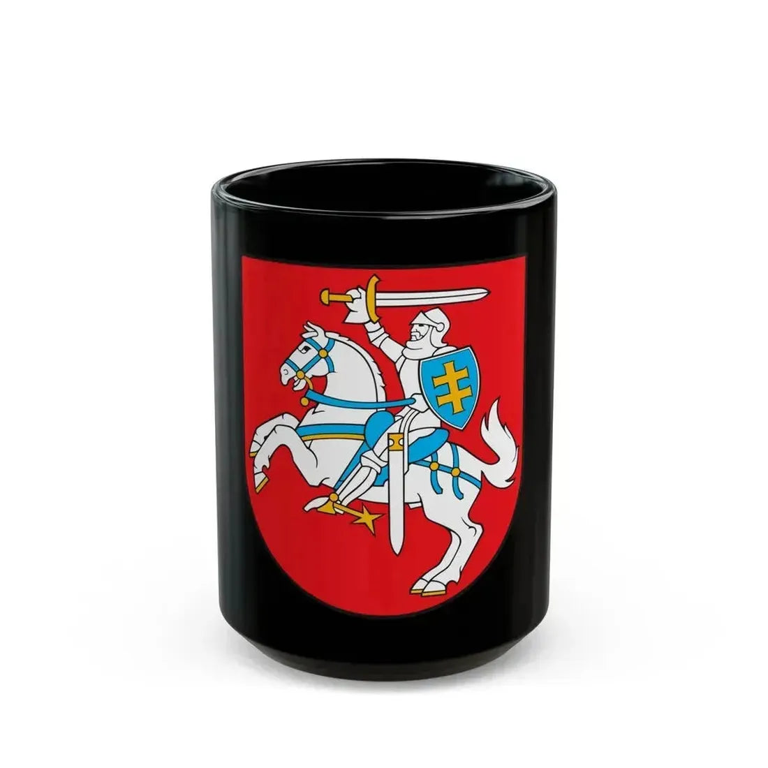 Coat of arms of Lithuania - Black Coffee Mug 15oz - Go Mug Yourself