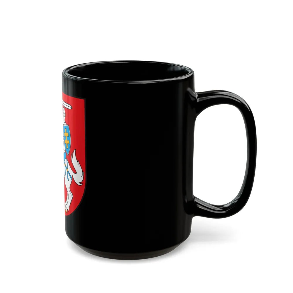 Coat of arms of Lithuania - Black Coffee Mug-Go Mug Yourself