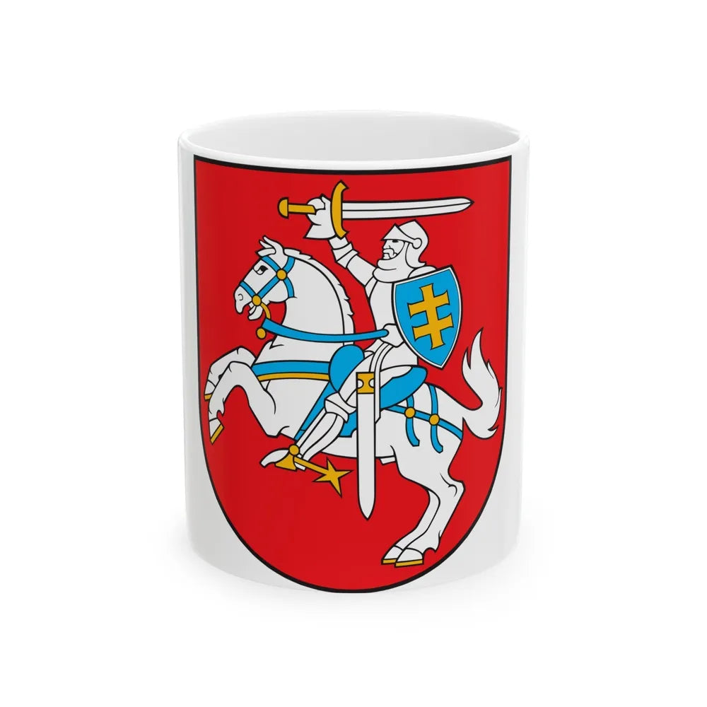 Coat of arms of Lithuania - White Coffee Mug-11oz-Go Mug Yourself