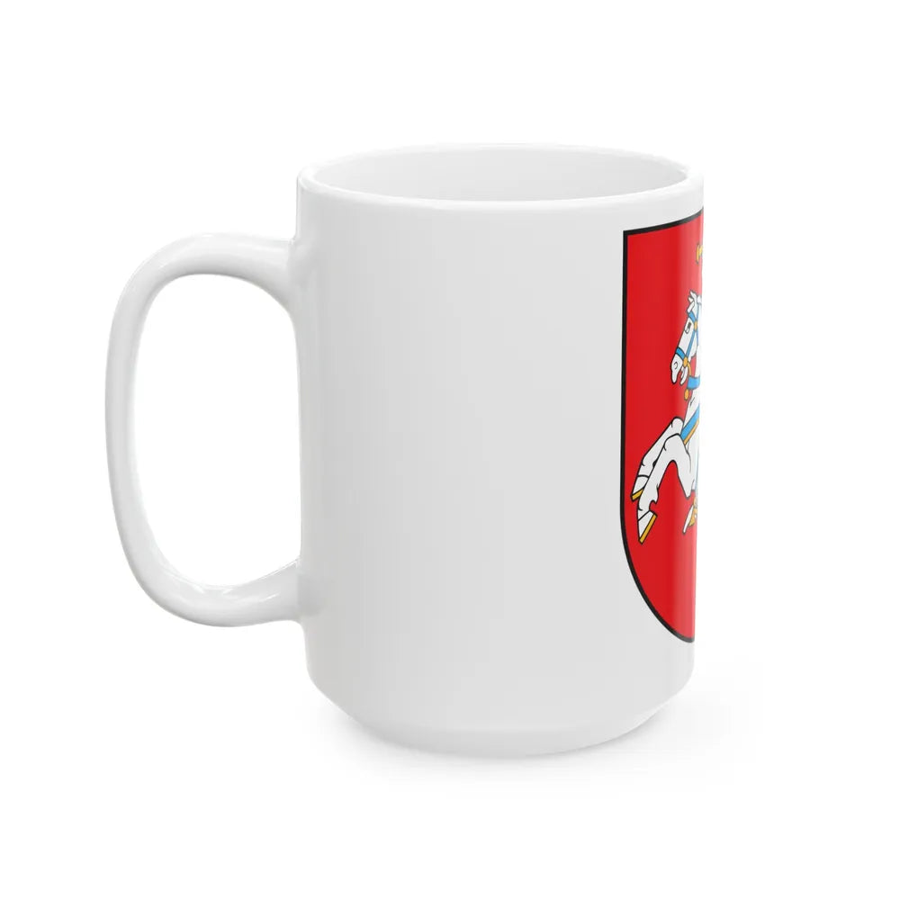 Coat of arms of Lithuania - White Coffee Mug-Go Mug Yourself