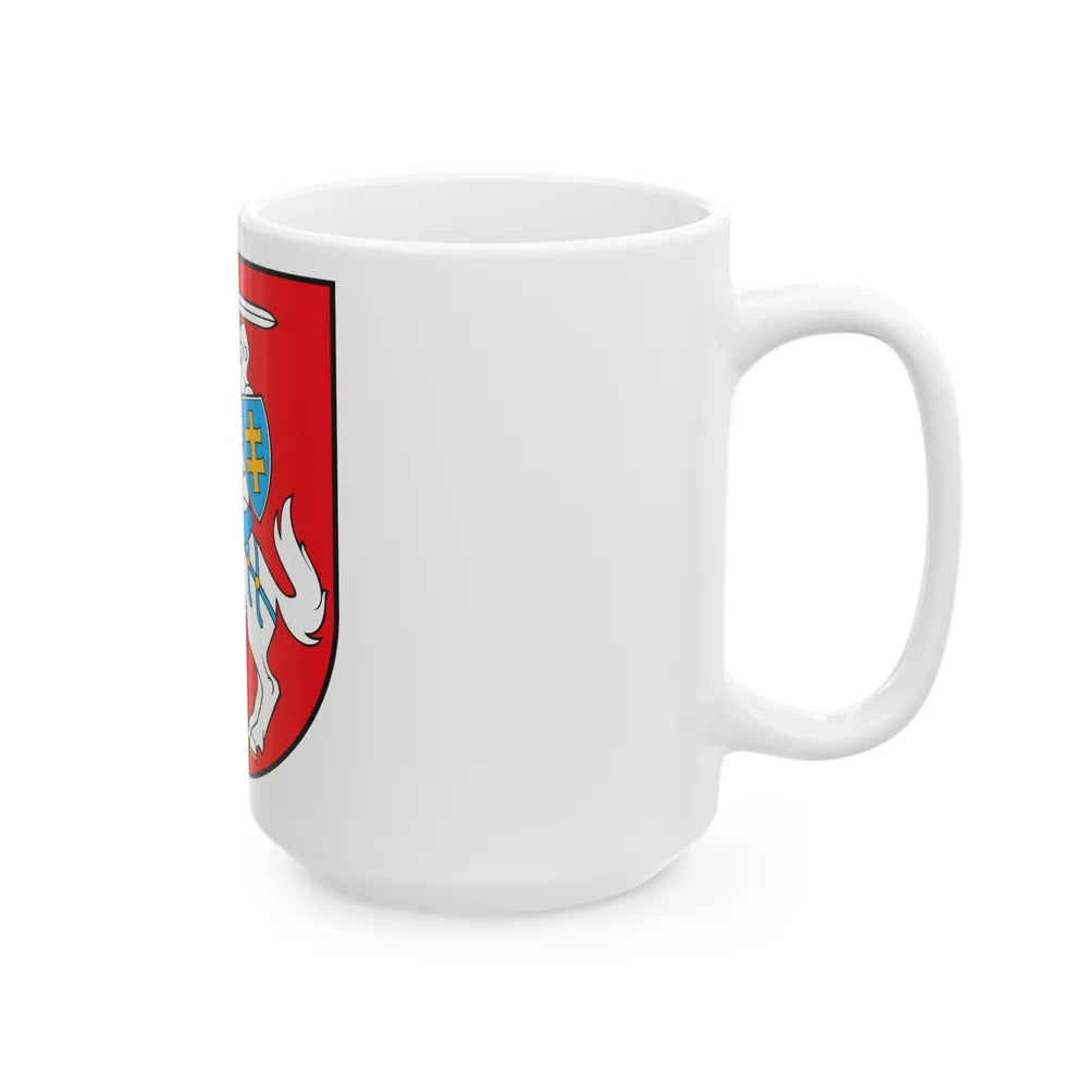 Coat of arms of Lithuania - White Coffee Mug-Go Mug Yourself