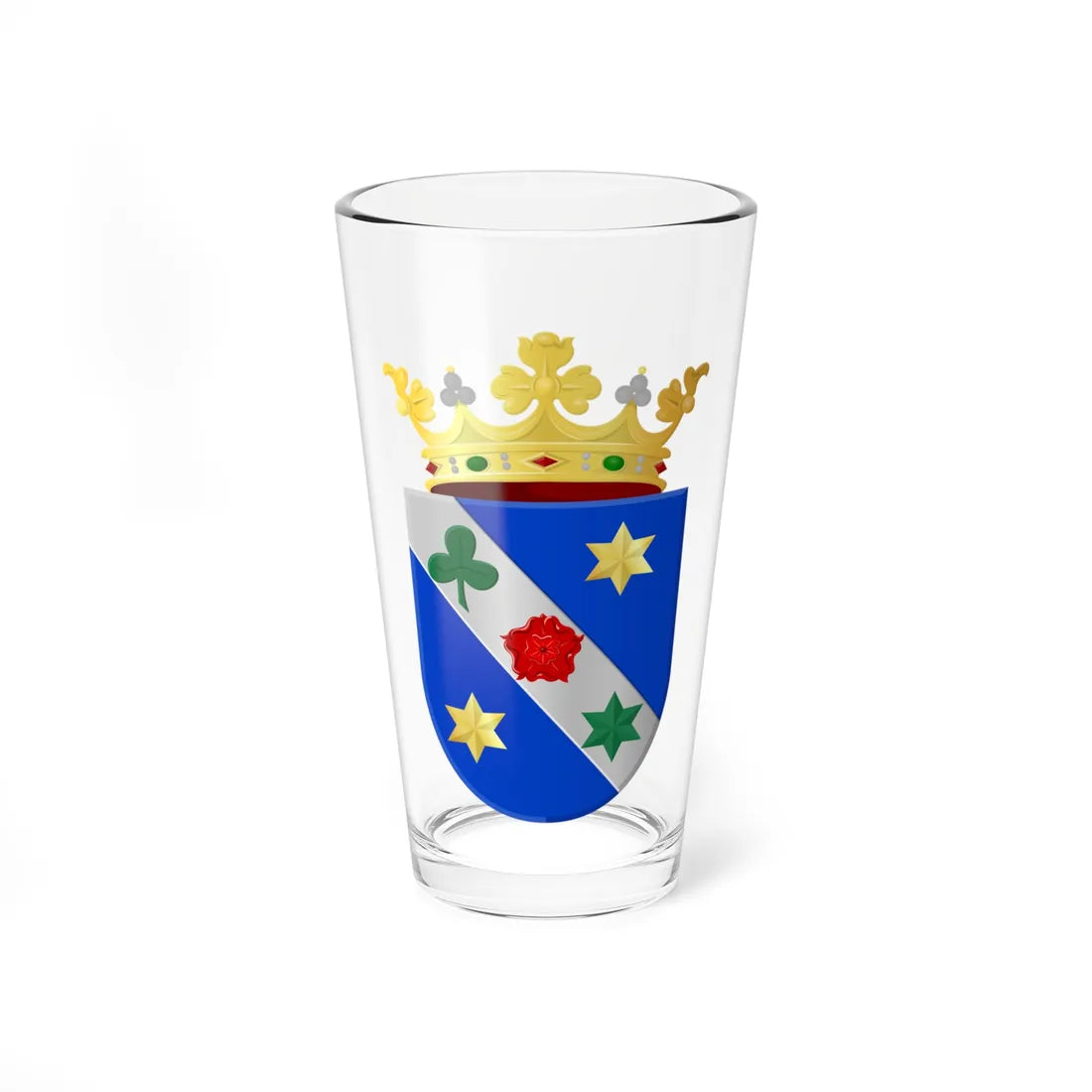 Coat of arms of Littenseradiel (Netherlands) (Coat of Arms) Pint Glass 16oz 16oz - Go Mug Yourself