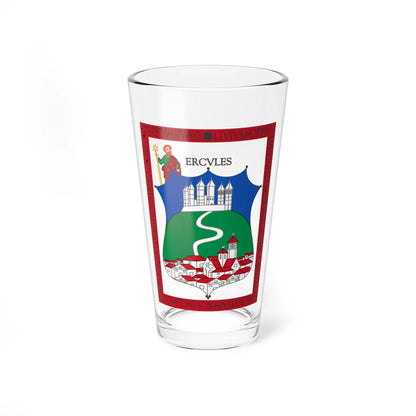Coat of Arms of Llívia (Spain) (Coat of Arms) Pint Glass 16oz 16oz - Go Mug Yourself
