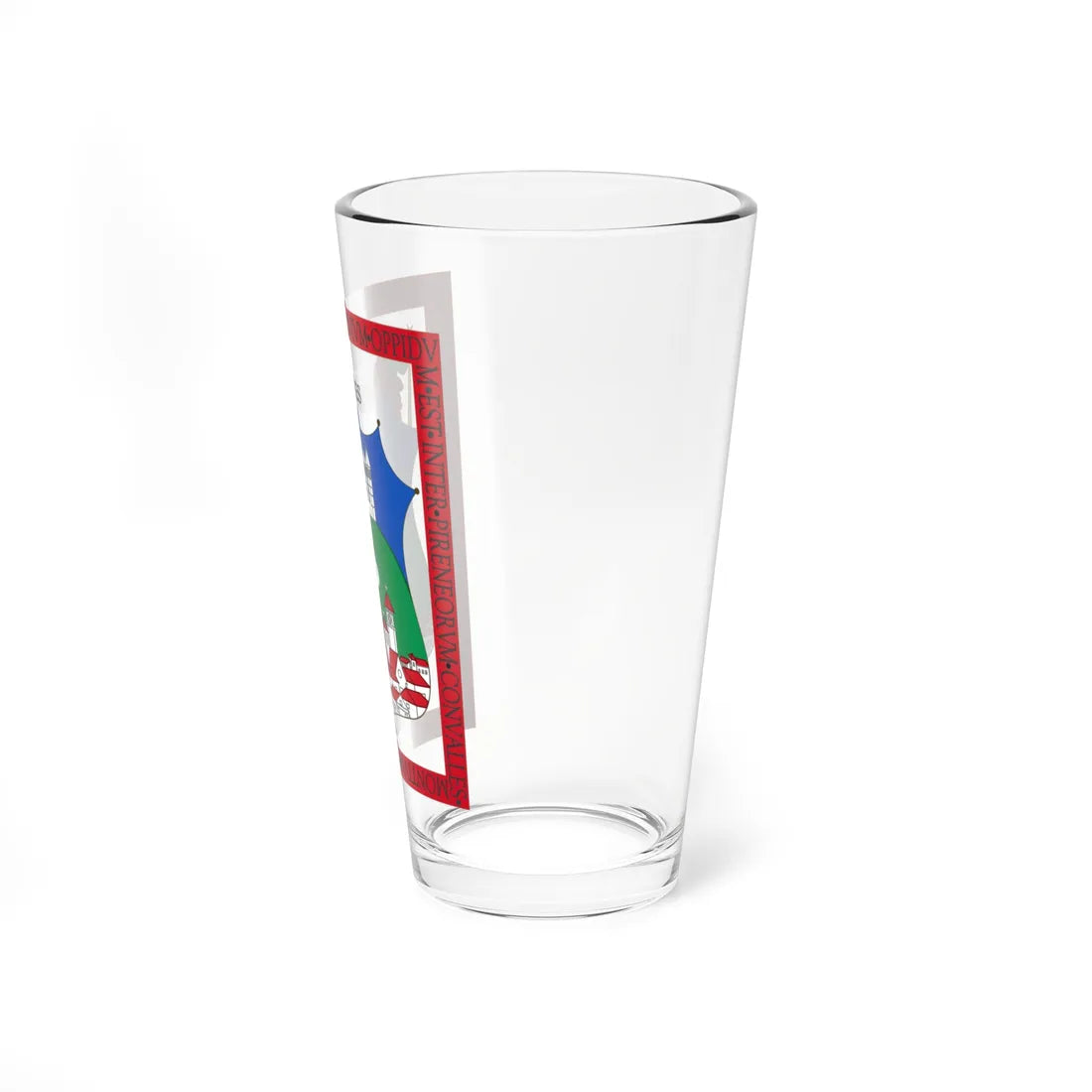 Coat of Arms of Llívia (Spain) (Coat of Arms) Pint Glass 16oz - Go Mug Yourself