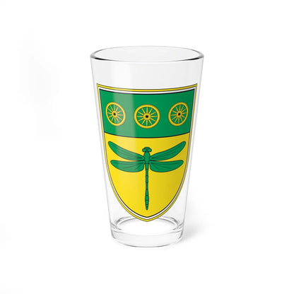 Coat of arms of Log-Dragomer (Slovenia) (Coat of Arms) Pint Glass 16oz 16oz - Go Mug Yourself