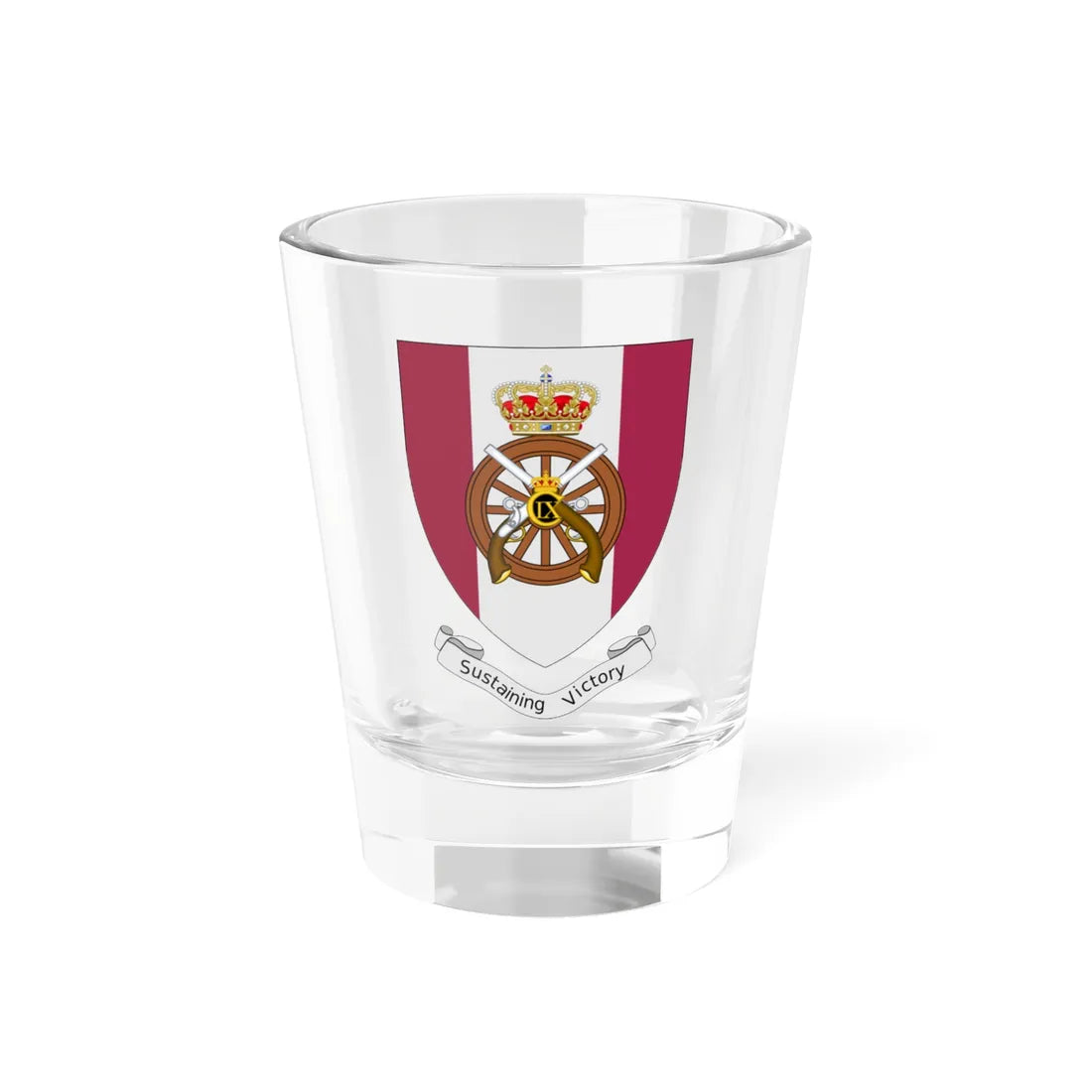 Coat of arms of Logistic Regiment (Denmark) (Coat of Arms) Shot Glass 1.5oz 1.5oz - Go Mug Yourself