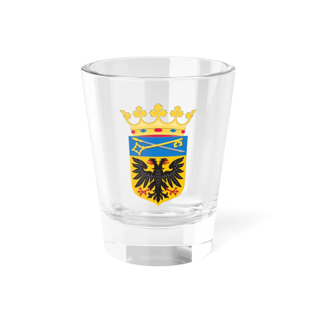 Coat of arms of Loppersum (Netherlands) (Coat of Arms) Shot Glass 1.5oz - Go Mug Yourself