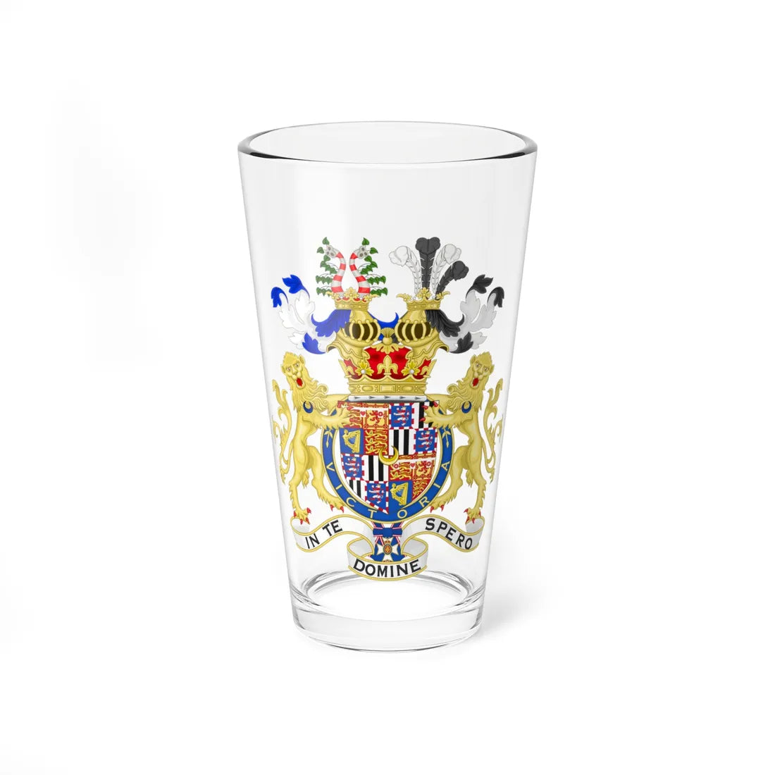 Coat of Arms of Lord Leopold Mountbatten (United Kingdom) (Coat of Arms) Pint Glass 16oz 16oz - Go Mug Yourself