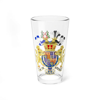 Coat of Arms of Lord Leopold Mountbatten (United Kingdom) (Coat of Arms) Pint Glass 16oz 16oz - Go Mug Yourself