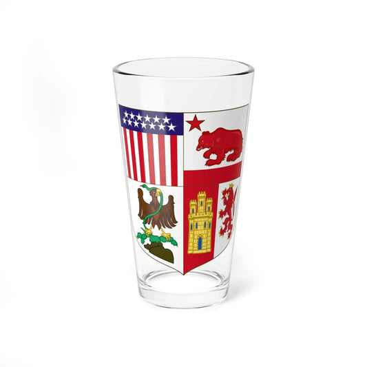 Coat of arms of Los Angeles California (United States) (Coat of Arms) Pint Glass 16oz 16oz - Go Mug Yourself