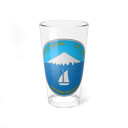 Coat of arms of Los Lagos Region Chile (Chile) (Coat of Arms) Pint Glass 16oz 16oz - Go Mug Yourself