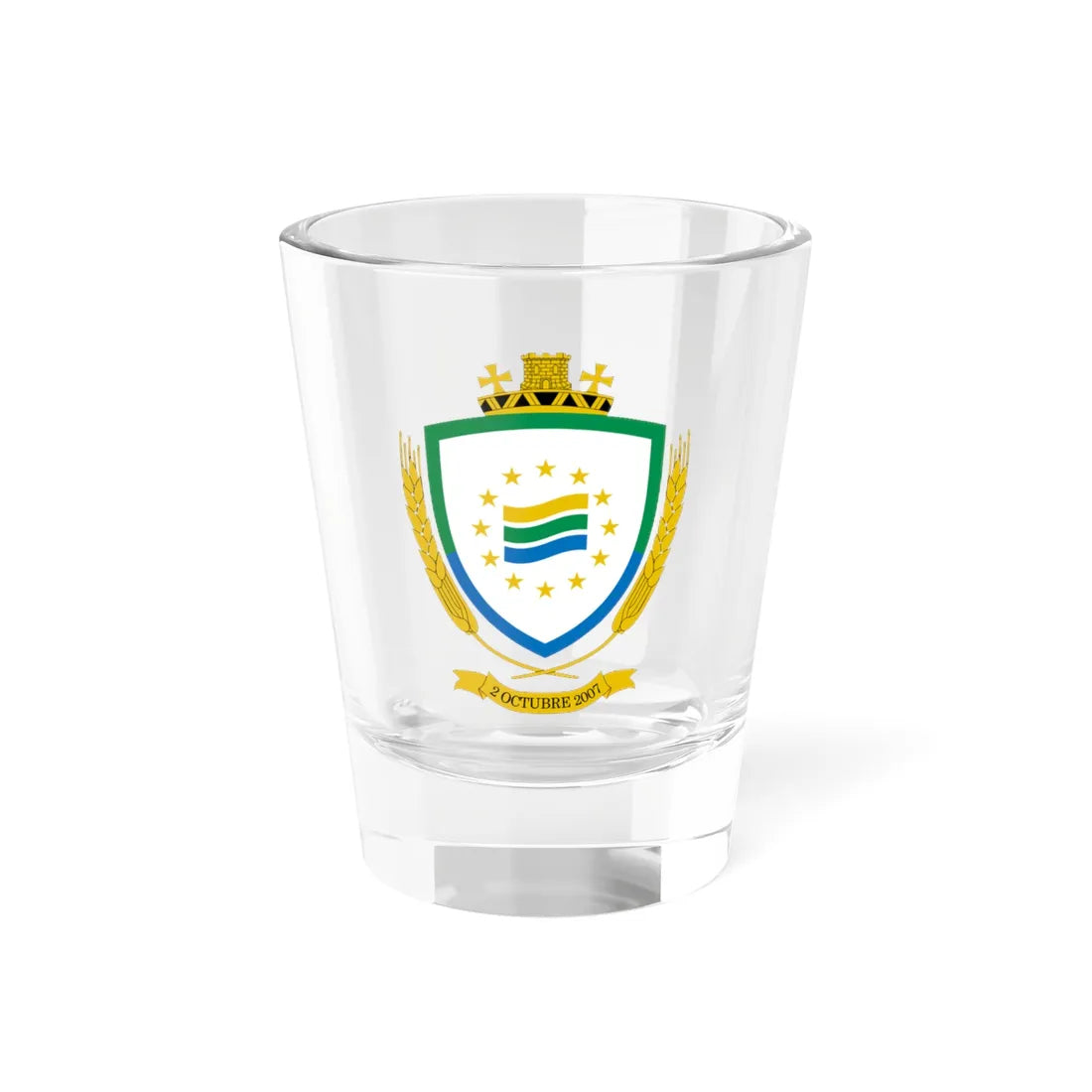 Coat of arms of Los Ríos Chile (Chile) (Coat of Arms) Shot Glass 1.5oz 1.5oz - Go Mug Yourself
