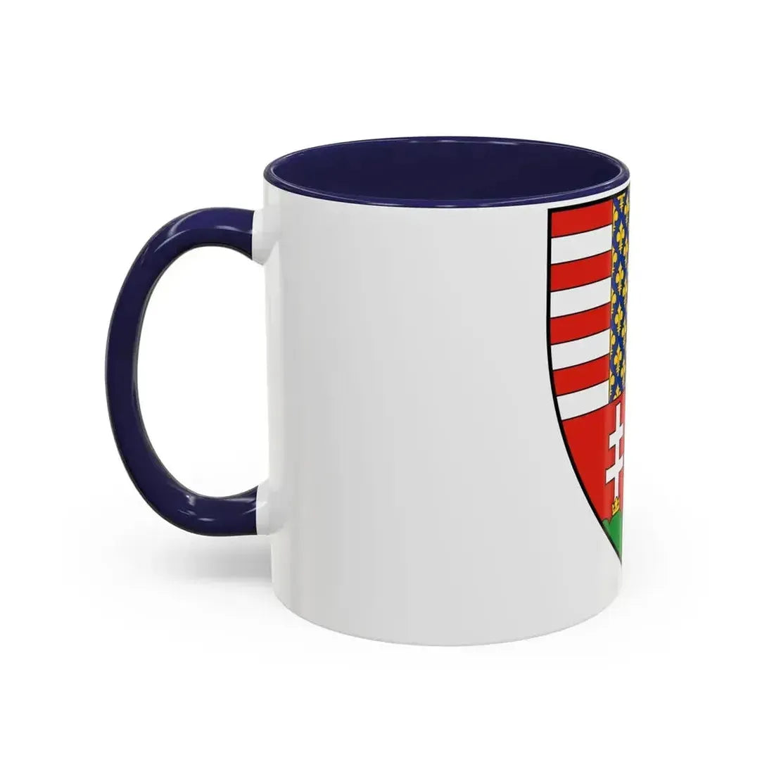 Coat of arms of Louis I of Hungary (1370) - Accent Coffee Mug - Go Mug Yourself
