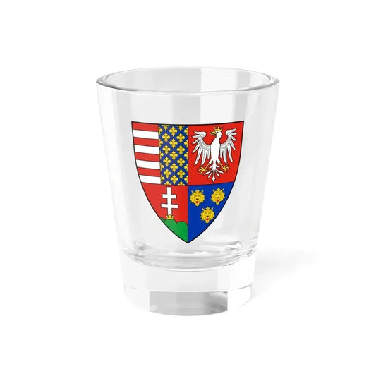 Coat of arms of Louis I of Hungary (1370) - Shot Glass 1.5oz 1.5oz - Go Mug Yourself