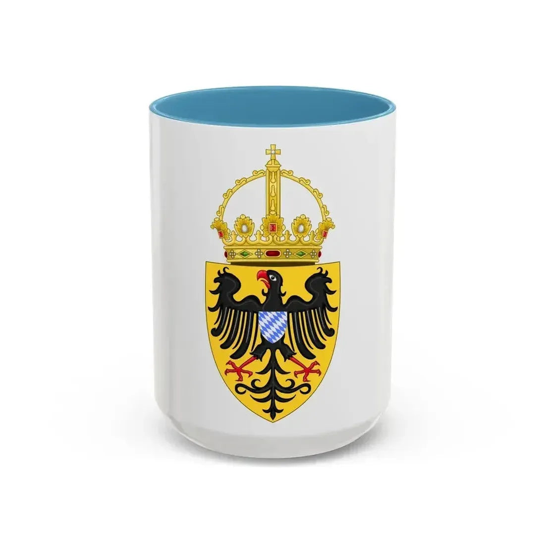 Coat of arms of Louis IV, Holy Roman Emperor - Accent Coffee Mug 15oz Light Blue - Go Mug Yourself