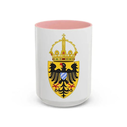 Coat of arms of Louis IV, Holy Roman Emperor - Accent Coffee Mug 15oz Pink - Go Mug Yourself