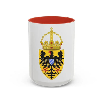 Coat of arms of Louis IV, Holy Roman Emperor - Accent Coffee Mug 15oz Red - Go Mug Yourself