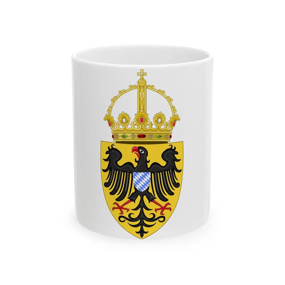 Coat of arms of Louis IV, Holy Roman Emperor - White Coffee Mug-11oz-Go Mug Yourself