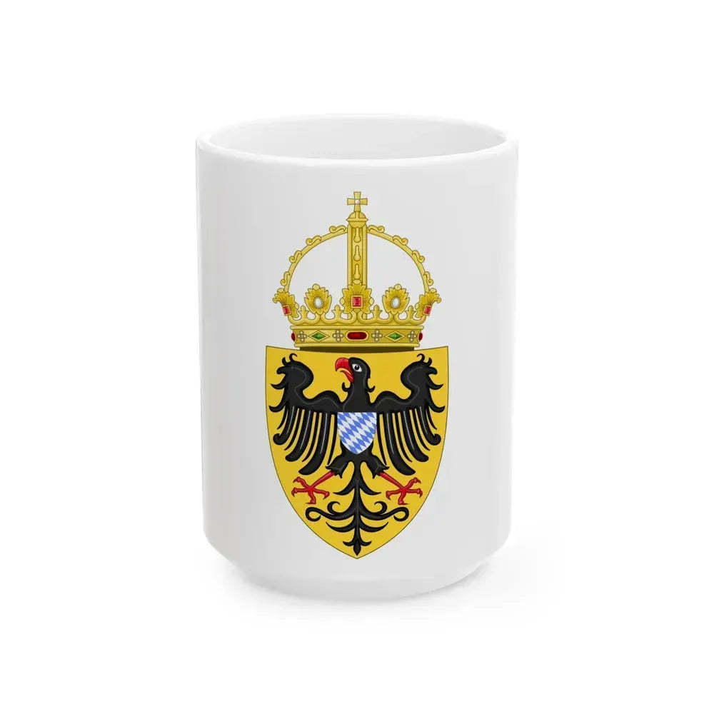 Coat of arms of Louis IV, Holy Roman Emperor - White Coffee Mug 15oz - Go Mug Yourself