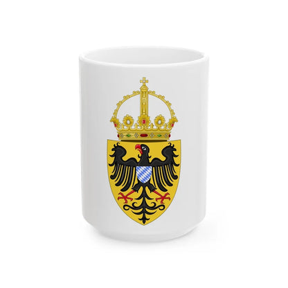 Coat of arms of Louis IV, Holy Roman Emperor - White Coffee Mug-15oz-Go Mug Yourself