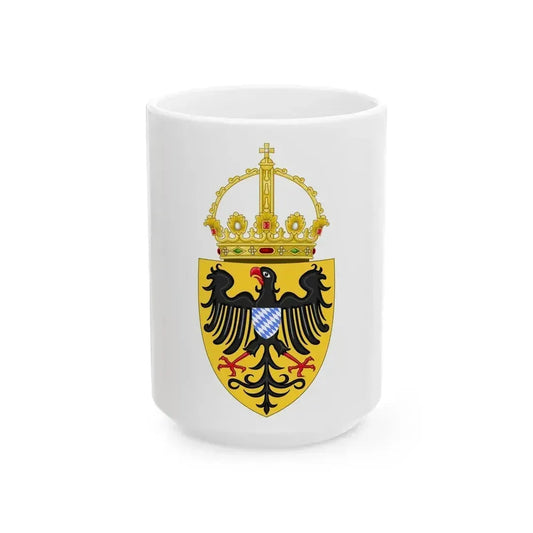 Coat of arms of Louis IV, Holy Roman Emperor - White Coffee Mug 15oz - Go Mug Yourself