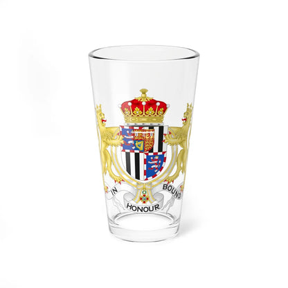 Coat of Arms of Louis Mountbatten 1st Earl Mountbatten of Burma Order of Isabella the Catholic (United Kingdom) (Coat of Arms) Pint Glass 16oz 16oz - Go Mug Yourself